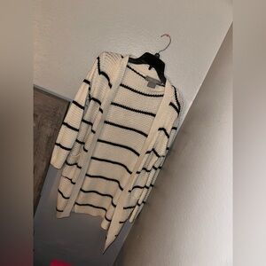 Striped Black and White Women's Sweater